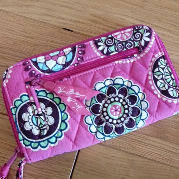 Vera Bradley Handbags - Vera Bradley Large Wristlet Zip Wallet